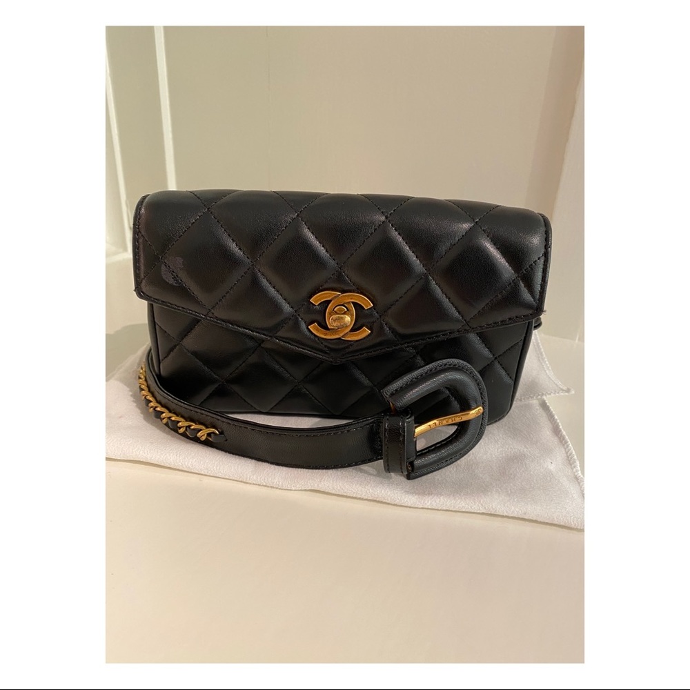 Vintage Lambskin Quilted Waist Bag